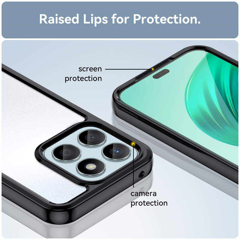 Funda transparente colorida de TPU para Honor X5b Plus X6b X8b X8a 5G X7a X6 X6s X7c, Funda protectora transparente, Coque Capa