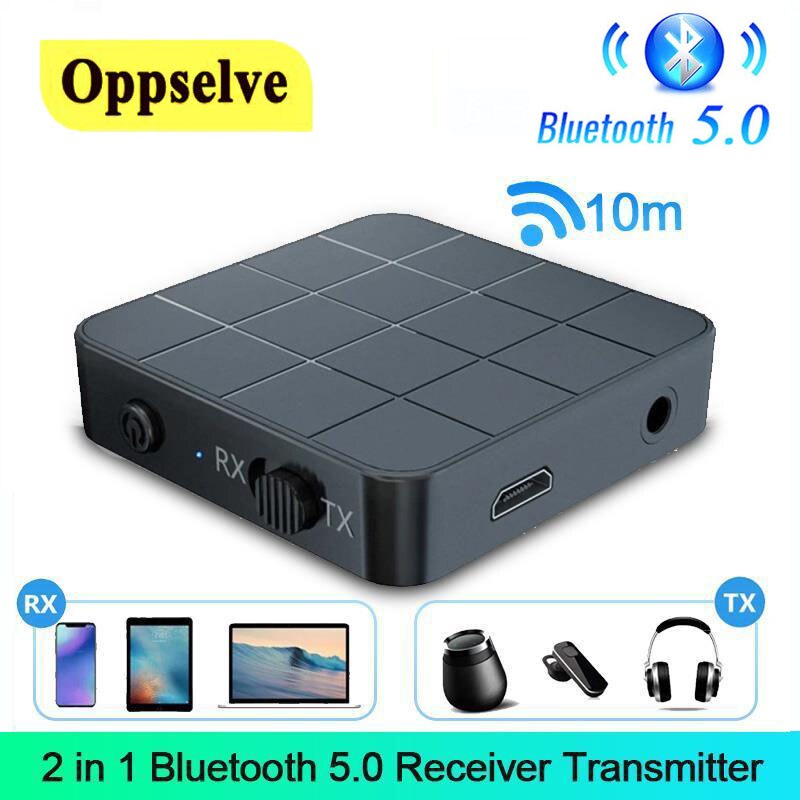 Bluetooth 5.0 Audio Receiver Transmitter 3.5MM AUX Interface Plug&amp;Play RCA Adapter Stereo Music Loudspeaker For Car PC Speakers
