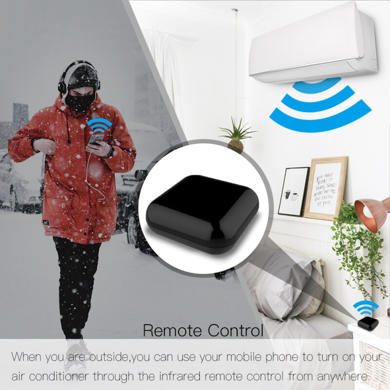 WiFi RF+IR Universal Remote Controller RF Appliances Tuya/Smart Life App Voice Control Work With Alexa Google Home