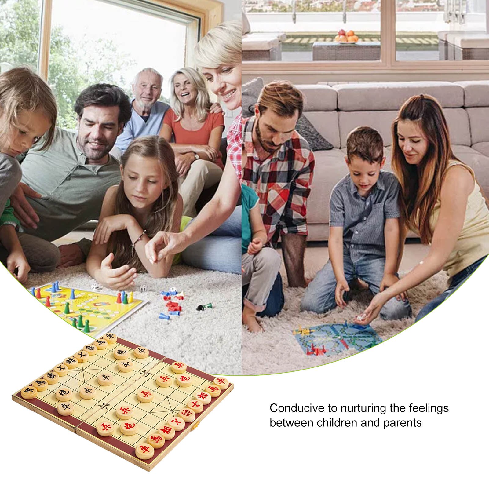 Draagbare 30X10 X2.5cm Folable Houten Traditionele Chinese Schaken Reizen Set Schaken Game Kids Interessante Party Entertainmen