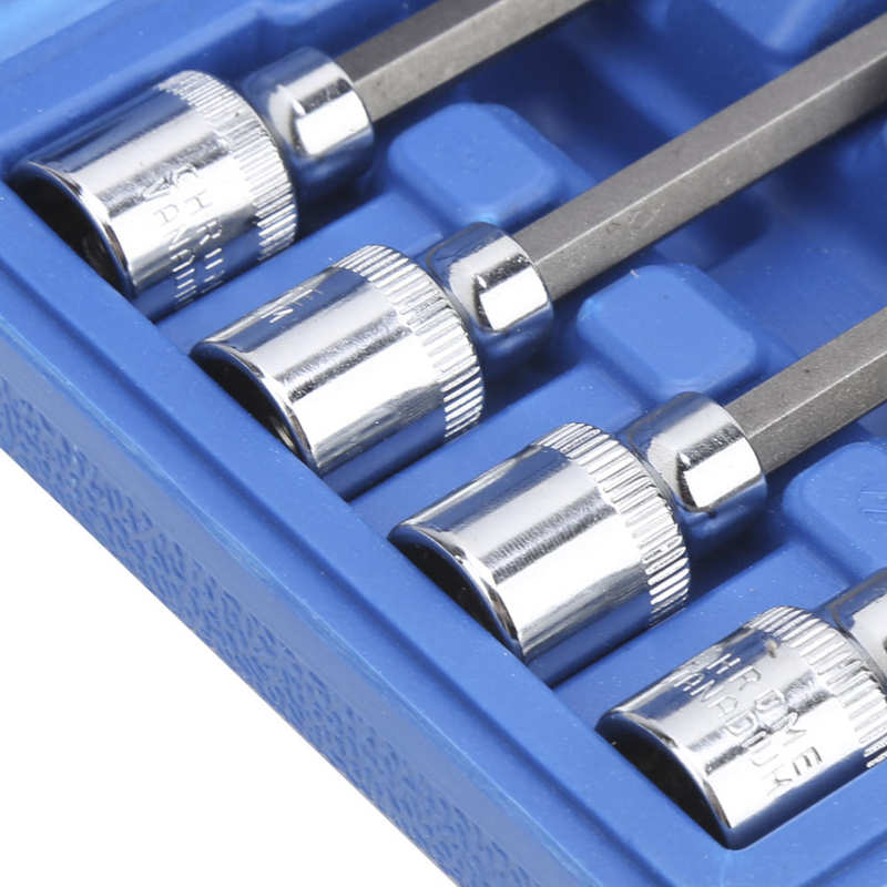Car Repair Tool /set Extra Long Spline Bit With Toolbox Socket Bit -M10 3/8in Drive M6 M7 M8 M9 M10 for Air Impact Wrench