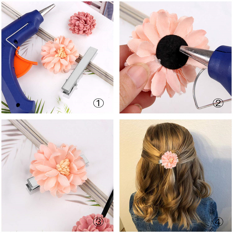 Clips de pico de pato de Metal para el cabello, horquillas para la cabeza, accesorios para la fabricación de joyas, Base de Clip, decoraciones, 50/20 piezas, 32-76mm