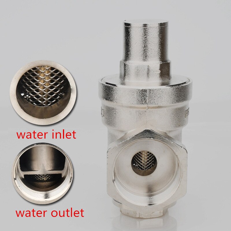 1pc Household Tap Water Pressure Reducing Valve Electronickelling 1/2" 3/4" 1" 1.2" Female Adjustable Heater Pressure Regulating