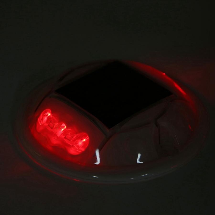 Sol-led stud lys dobbelt sidebelysning rund vejsti motorvej have lys  ip68 vandtæt