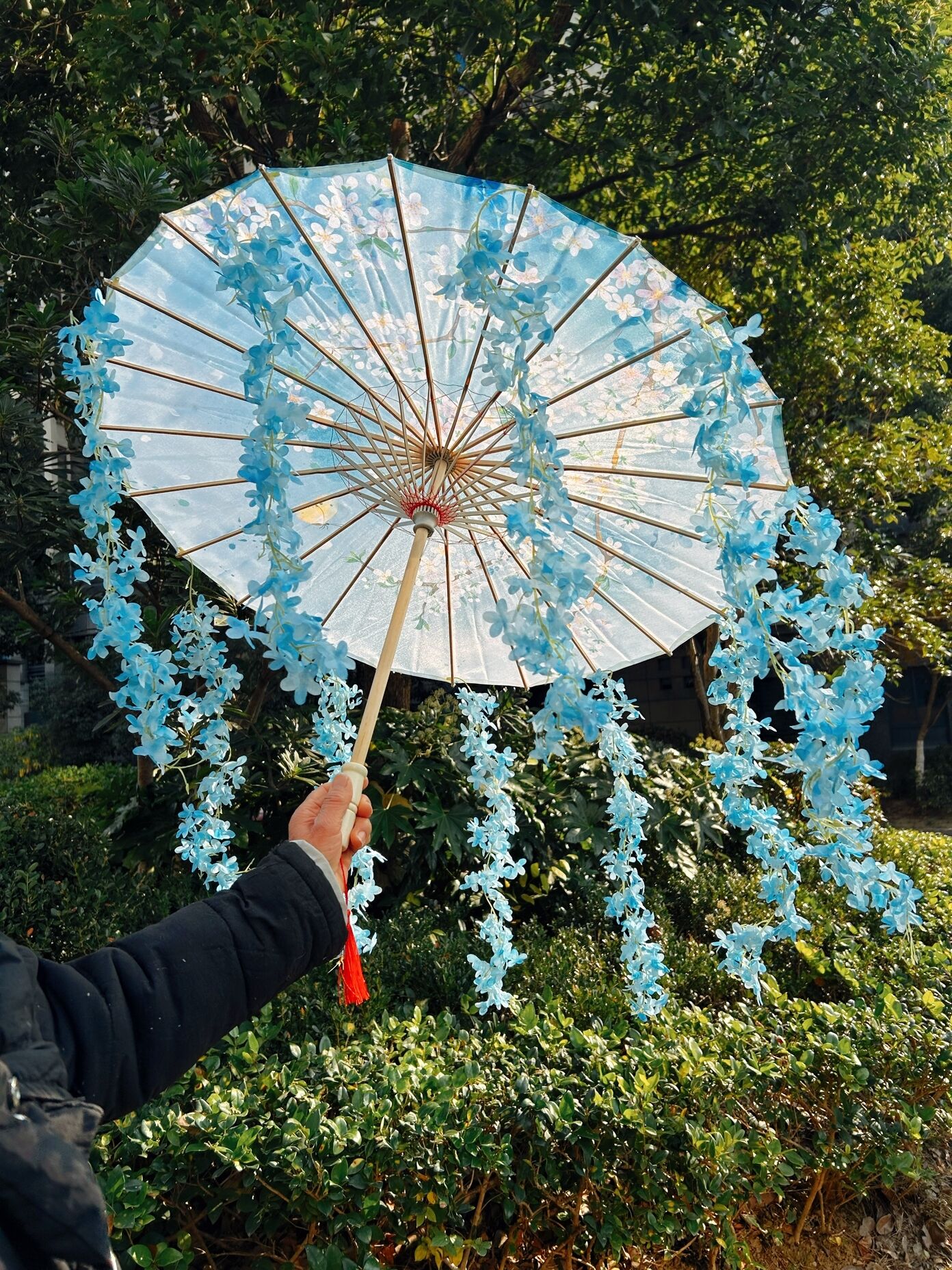 Paraguas de playa de flores, Kimono Hanfu, accesorios de fotografía para Cosplay, artesanía, papel al óleo, sombrilla de encaje, paraguas japonés de China, El Principito: Gris