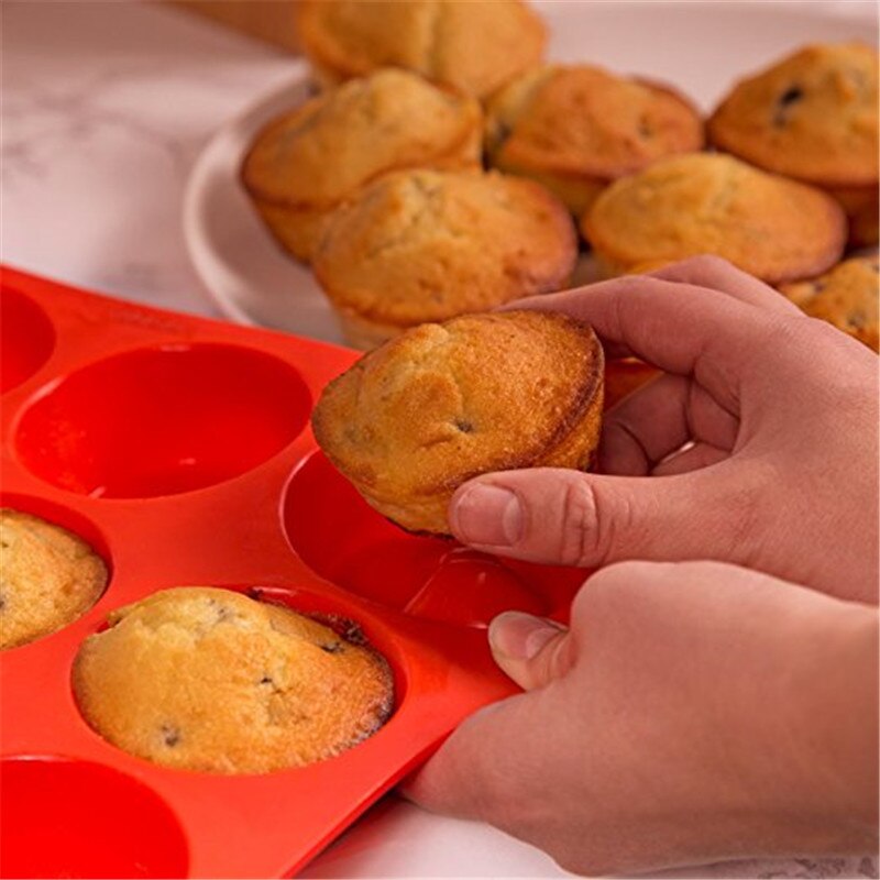 24 holte Mini Muffin Siliconen Zeep Cookies Cupcake Bakvormen Pan Tray Mould Stampo Siliconen Cake Decorating Gereedschap Mold