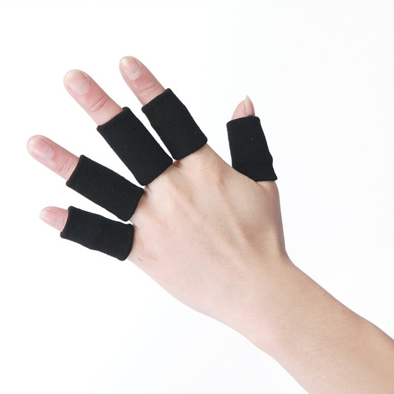 10 Pcs Finger Protector Guard Sport Vinger Spalk Guard Bandssupport Stretchy Sport Aid Band Basketbal: 02