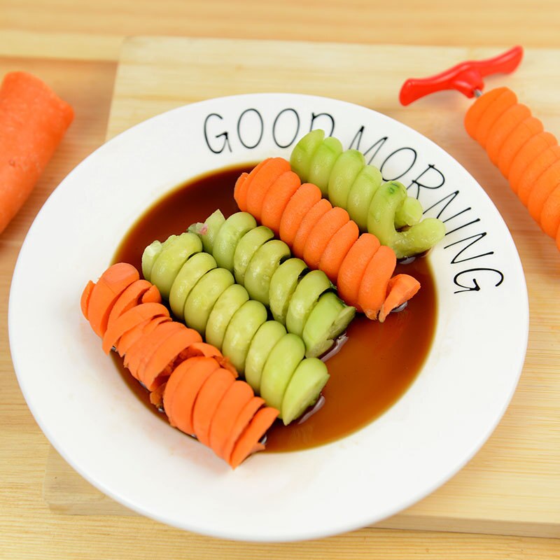 Manual Rolling Spiral Slicer Vegetable Twist Knife Screwer Potato Spiral Slicer Of Portable Kitchen Tool