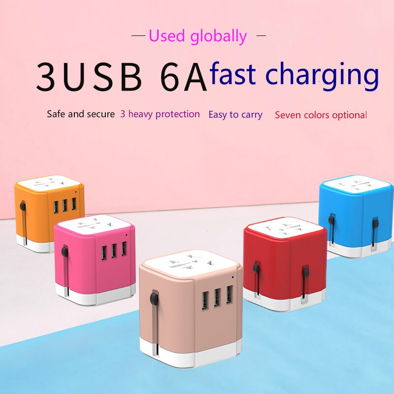 Global universal charging converter foreign power universal adapter Japan travel Korea international German standard socket