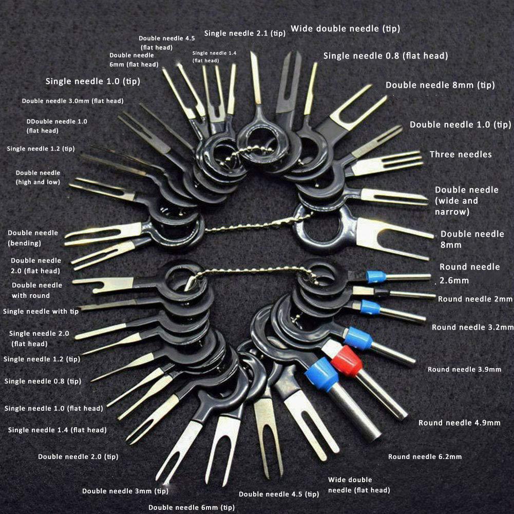 36 Pcs Car Terminal Remover Tool Wire Plug Connector Extractor Puller Release Pin Extractor Kit Withdrawal