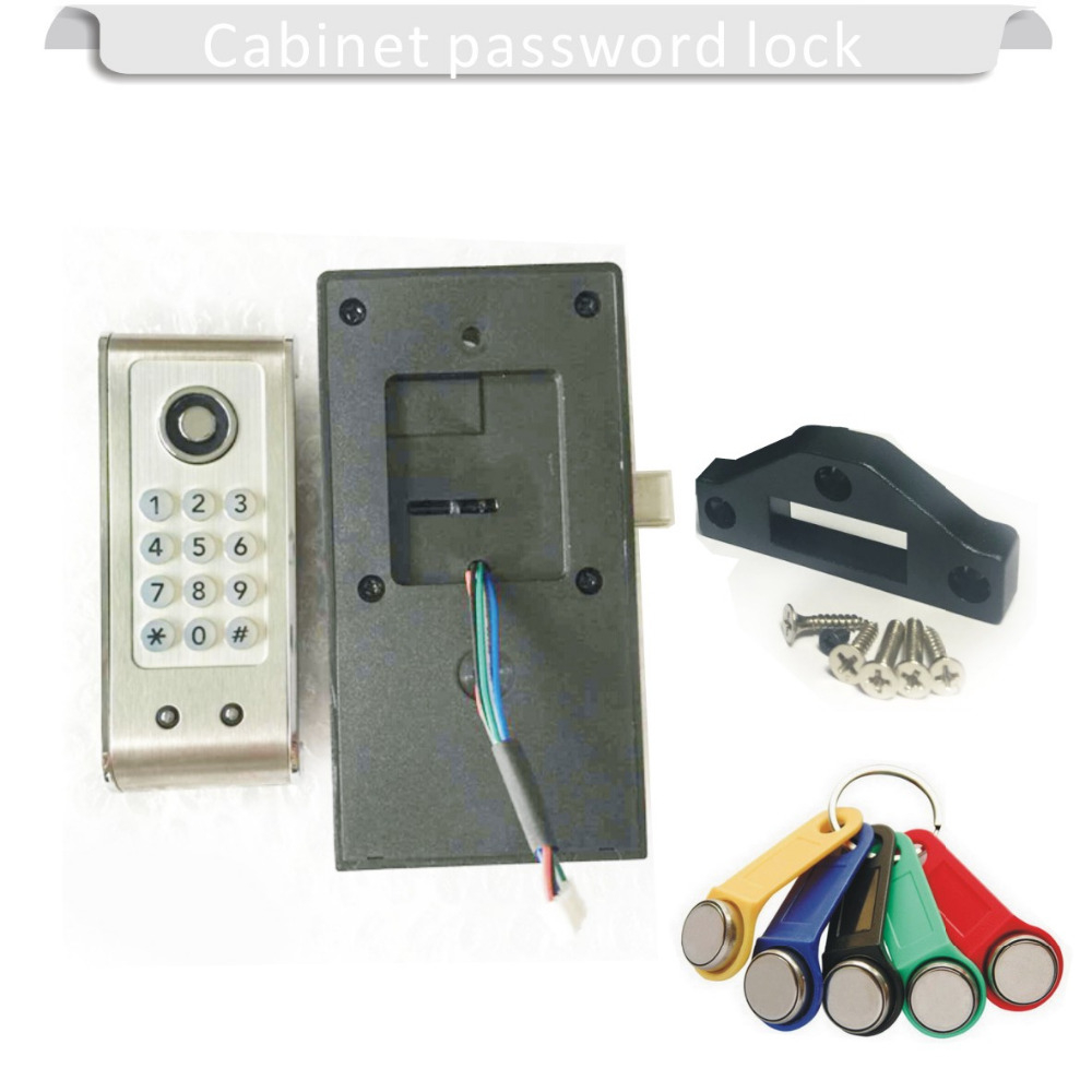 TM button &amp; password keyboard Electronic locker digital cabinet lock TM induction electronic combination lock