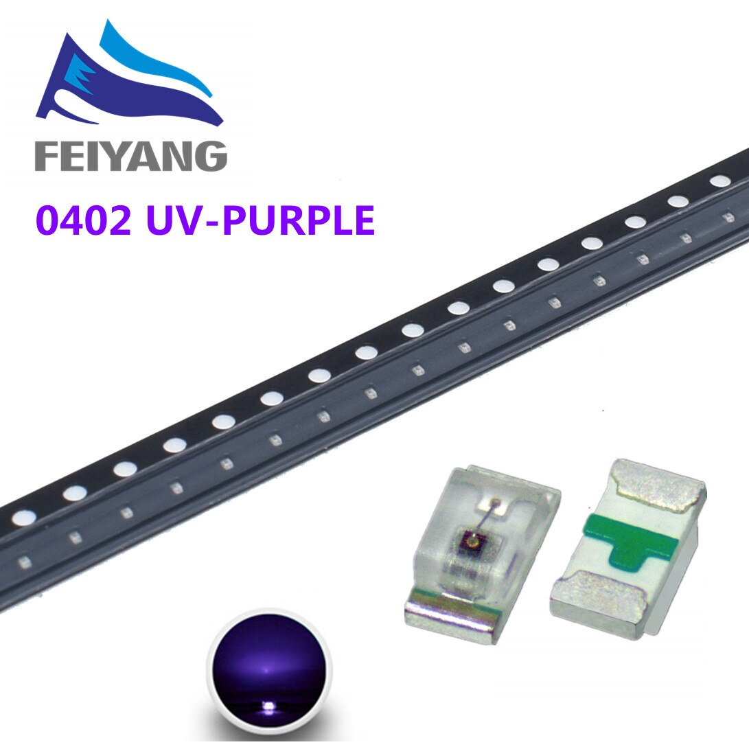3000PCS 0402 SMD LED light-emitting diode smd Red Yellow Blue Green White Warm White 0range RGB 1.0*0.5*0.4MM 1005 super bright: Purple