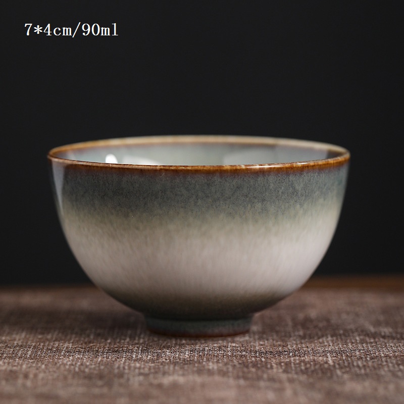 90/100/120 ml Chinese Retro Style Kiln random texture Ceramic tea cup Coffee cup Chinese porcelain: 5