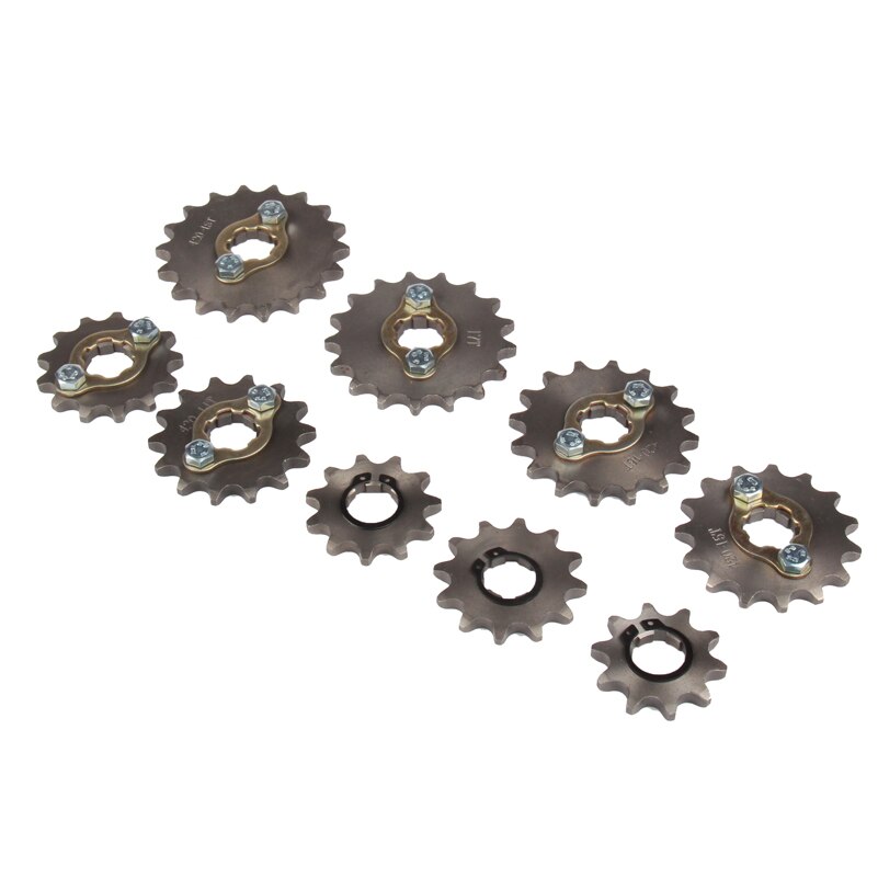 Pignon moteur avant moto 420 17mm 20mm 12 dents pour stomp upower dirt pit bike atv quad go kart cyclomoteur buggy scooter