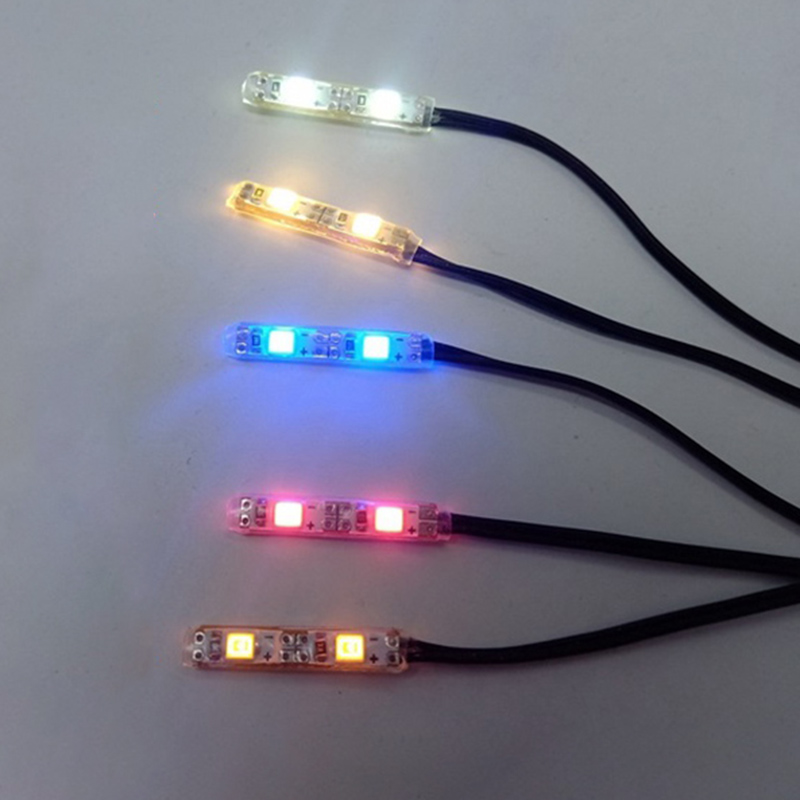 Modelo de faros LED, barra de luz Flash para coche trepador 1/10 Traxxas TRX4 1/14, coche de escalada Drift Tamiya RC Truck Scania 770S
