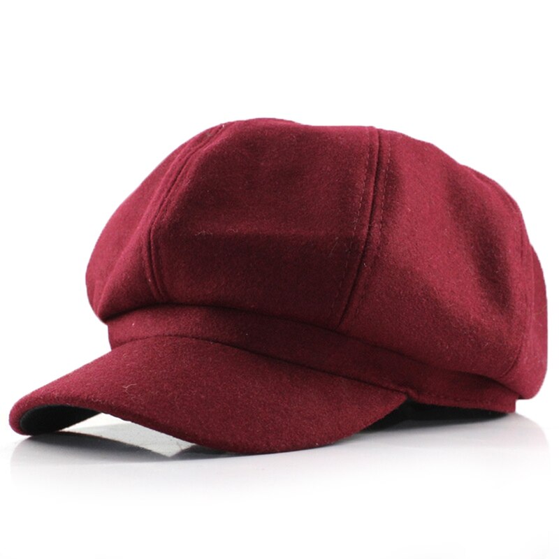 Herren-Mütze aus echtem Leder, Totenkopfkappe, Beanie, gerollte Manschette, Retro-Stil, ohne Krempe, echtes Leder (Schwarz, L