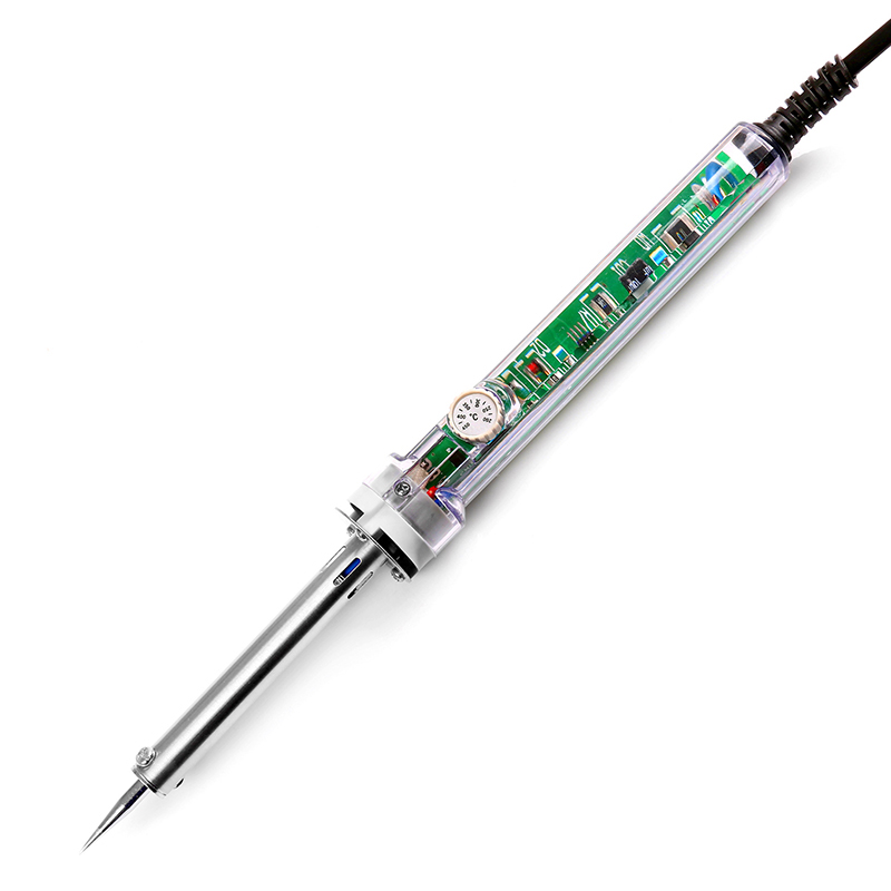 60W Electric Soldering Iron Adjustable Temperature Ceramic Heater LCD Home Repair Soldering Welding Tools EU Plug by PROSTORMER