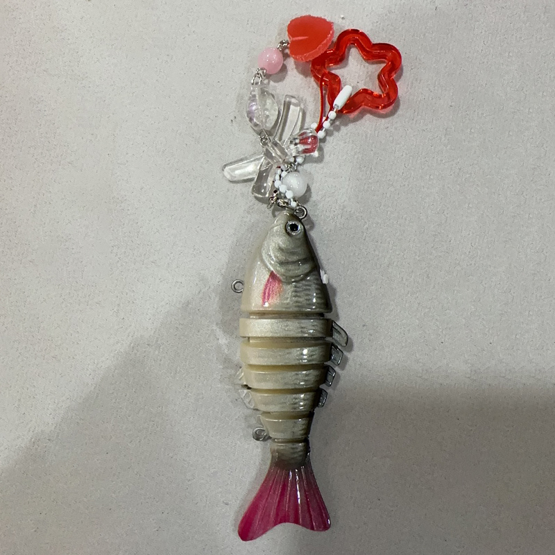 Porte-clés poisson mignon pour amoureux de la pêche, porte-clés de pêcheur, pendentif de sac de poisson, jolis bijoux pour Fans, de pêcheur