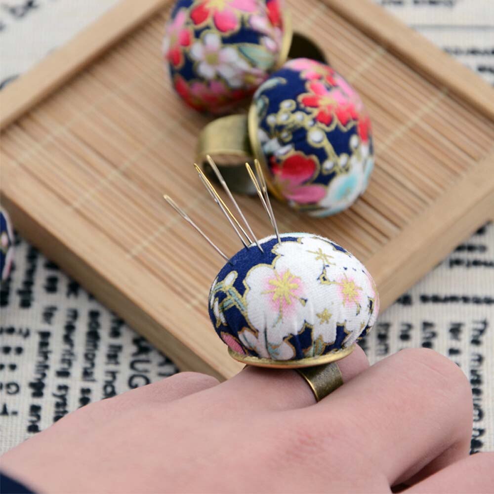 1Pc Bal Vormige Pin Kussen Ring Diy Craft Naald Pin Kussen Houder Naaien Kit Pincushions Thuis Naaien Levert