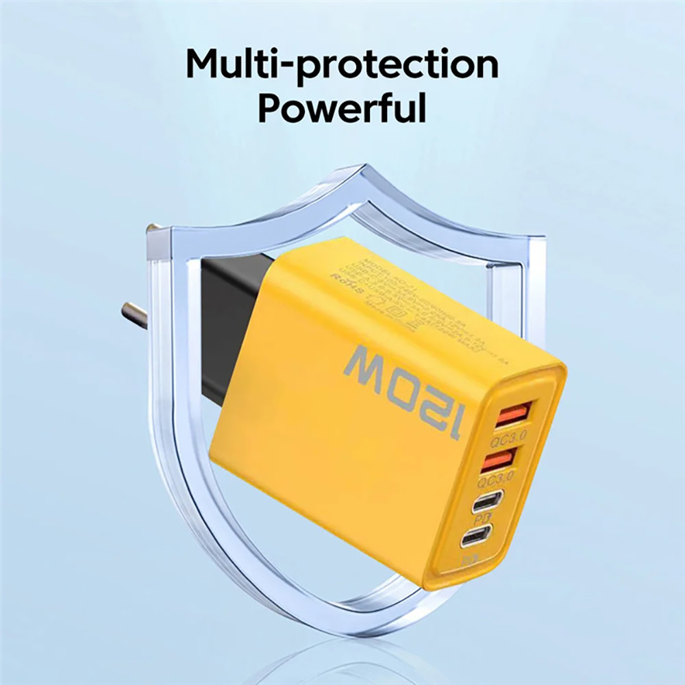 120W Double USB Type C Phone Charger Quick Charging USB Type C Charger Adapter For Iphone Huawei Xiaomi EU/US Plug Wall Charger