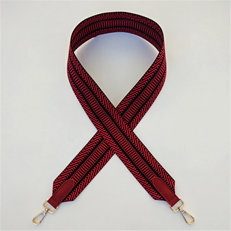 Colorido cinto de couro feminino saco acessórios arco-íris tecido ajustável alça para bolsa alça de ombro de náilon alças w211: B