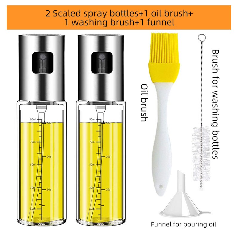 Oil spray bottle pulverizador aceite dispenser sprayer olive kitchen accessories gadget cooking bbq barbacoa tools utensils sets: set D