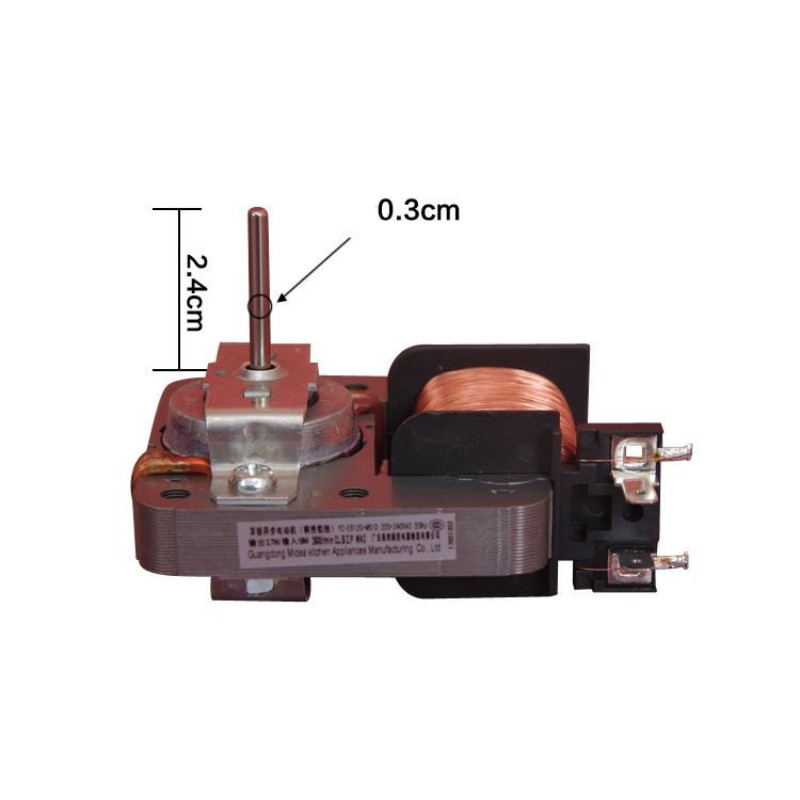 Magnetron Onderdelen 2 Pin Fan Motop 220-240V 18W Motor YZ-E6120 MDT-10CEF YZ-E6120-M51D Voor Midea