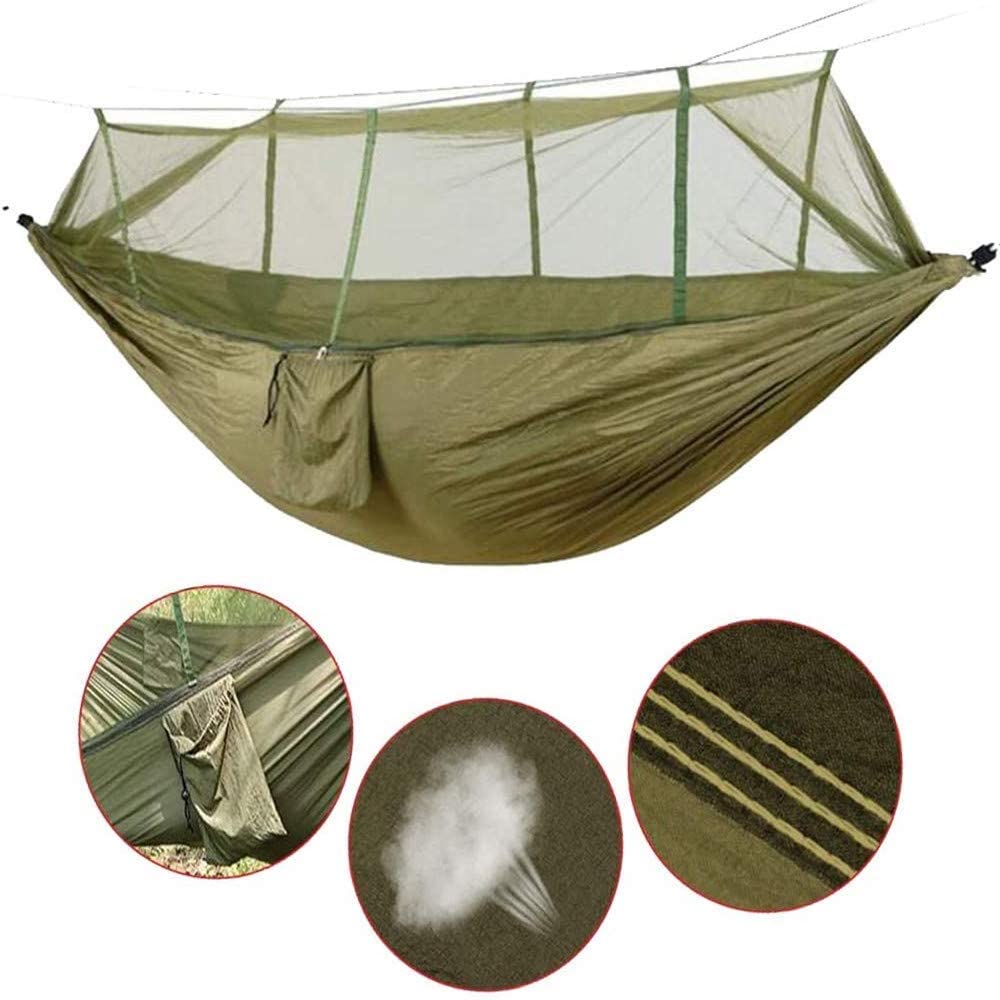 Amaca da campeggio con zanzariera pop-su luce amache per paracadute tutto'aperto portatili altalena amaca per dormire roba da campeggio