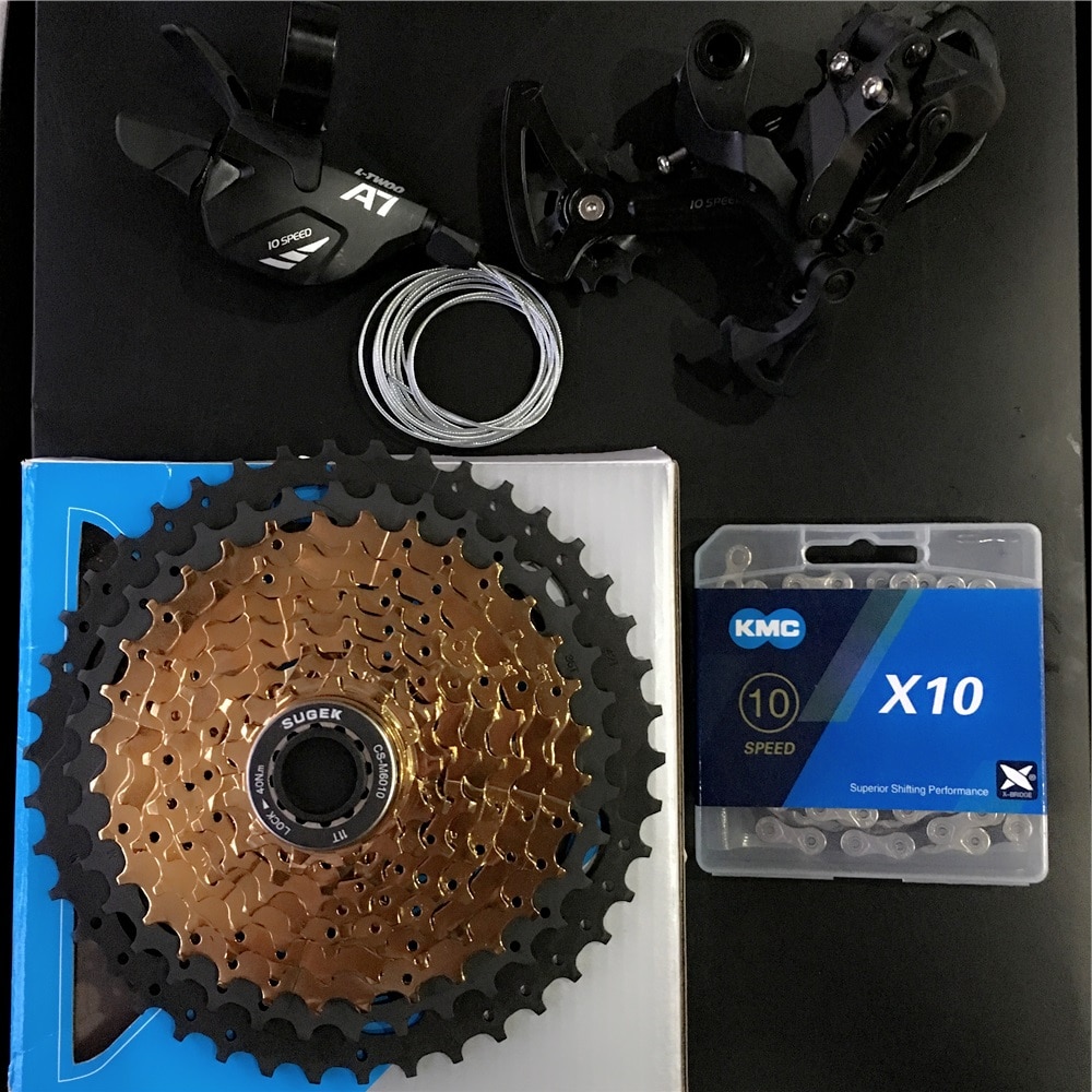 Mtb 1X10 Speed Groepset Shifter Achterderailleur 10 S 42T Cassette K7 Groep Set Voor Onderdelen M610 M670 X5 x7 Enkele Crankstel Systeem