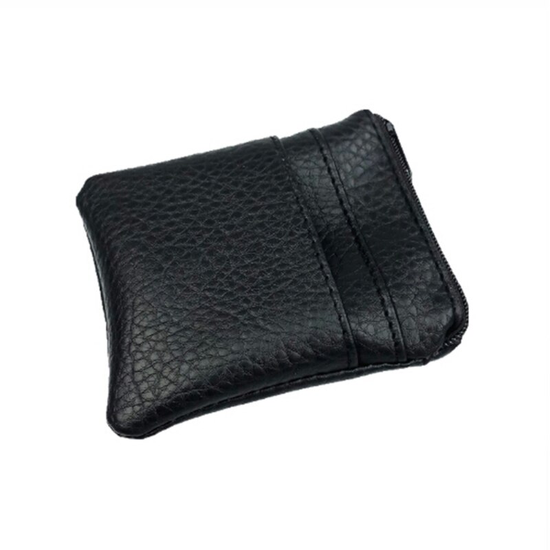 Pu Leather Cheap Coin Purse Women Men Small Mini Short Wallet Bags Change Little Key Credit Card Holder Business