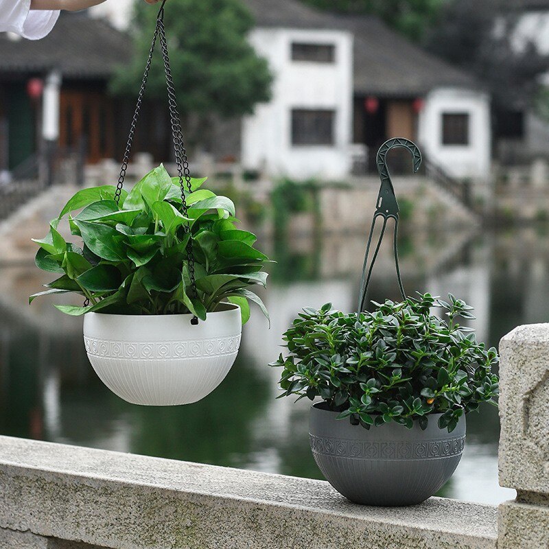 Panier suspendu pour plantes, support de Pots de fleurs, chaîne, bassin de culture, balcon, décoration suspendue, fournitures de jardin pour la maison