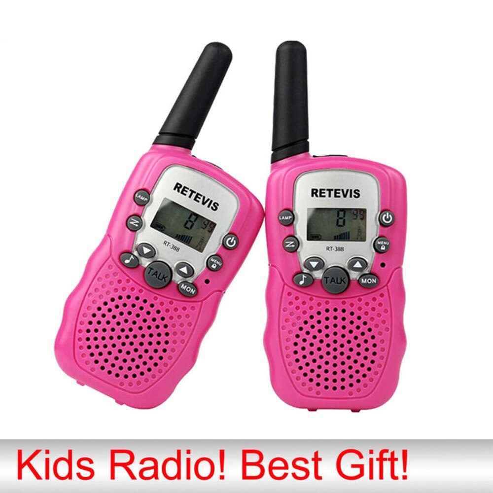 RT388 pratique enfants talkie-walkie 2 pièces Mini Radio bidirectionnelle PMR FRS lampe de poche de noël jouet talkie-walkie pour les enfants