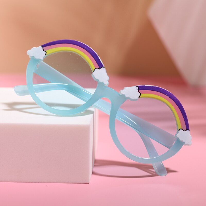 Baby Zubehör freundlicher Jungen Mädchen freundlicher Sonnenbrille, Regenbogen aufbringen Anti-Uv Sonnenbrille Fotografie Requisiten für Jungen und Mädchen