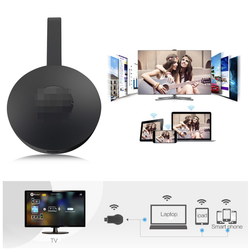 Miracast Android Tv Dongle Mirascreen Wifi-Hdmi Airplay Tv Stick Wireless Display Ontvanger 1080P Hd Media Streamer Adapter