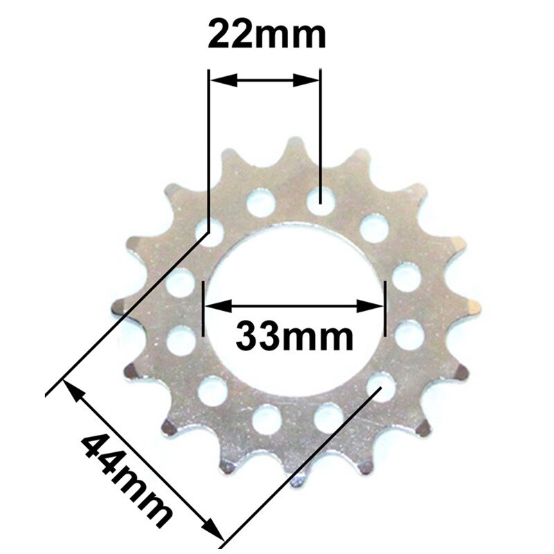16T Fixed Gear For Bicycle Disc Brake Mount Bolts-fixed Chain Wheel 6 Screw Disc Hub Convert To Fix Gear Single Speed Fixed Cog
