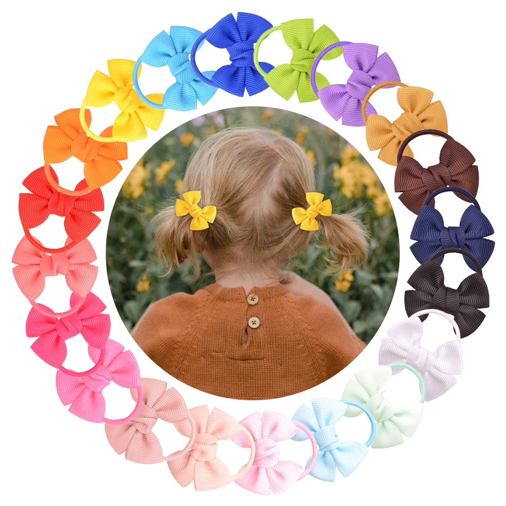 5/10/20 piezas lazos para la cabeza para niños, tocado para niñas, banda elástica para el cabello, lazo de cuerda para el cabello para niños, conjunto de banda de goma, accesorios para el cabello