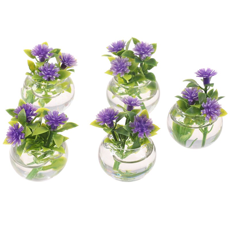 1:12 Miniatura casa delle bambole di Simulazione Piante in Vaso Verde mini Albero in Vaso per Il Verde Pianta in Vaso di Mobili Casa di Bambola Complementi Arredo Casa