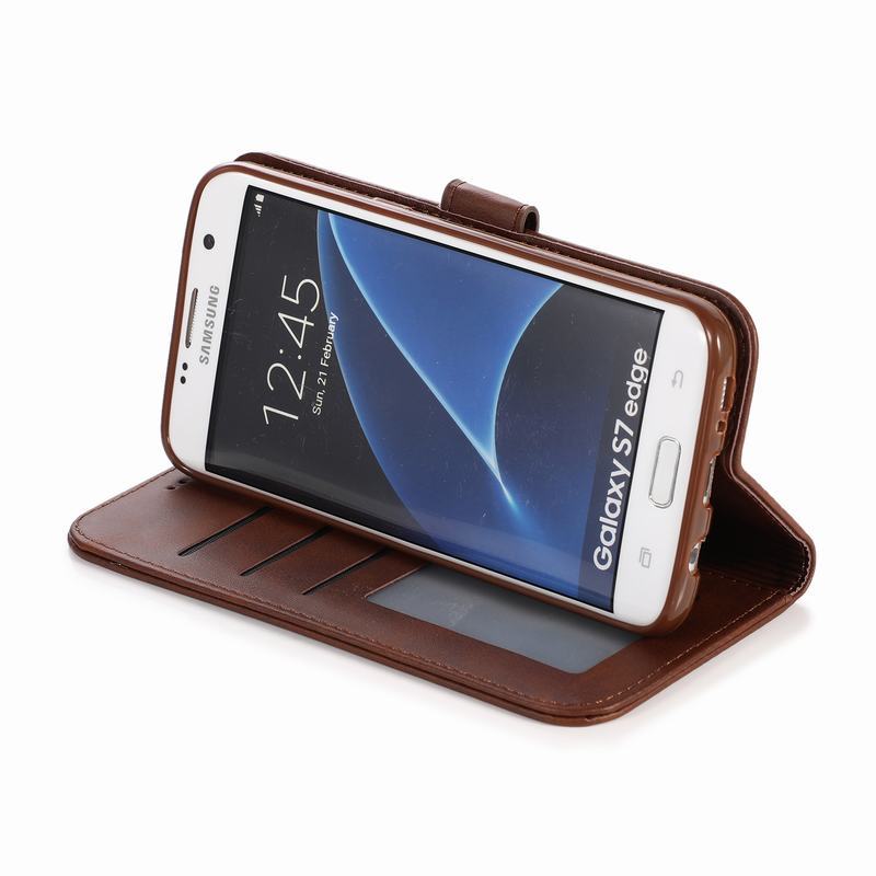 Brieftasche fallen Für Samsung Galaxis S7 Rand Abdeckung kippen Luxus Magnetverschluss Stehen Leder Telefon Fälle Für Samsung S 7 s7Kante Coque