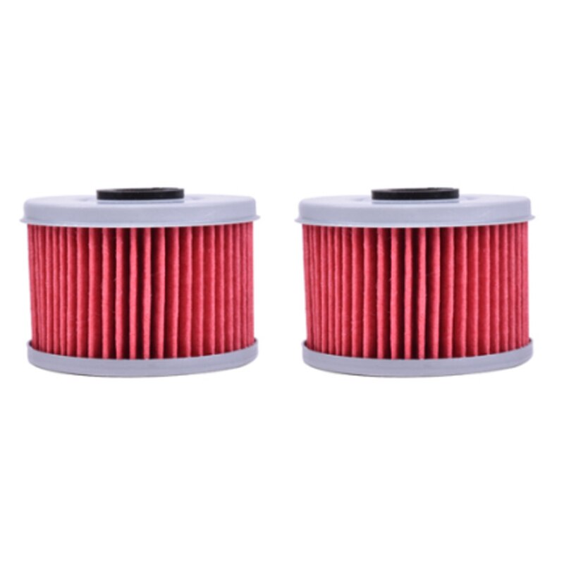 Filtr oleju dla Honda CBF125 XL125 V Varadero De Luxe CBF250 CRF250 SXS500 SXS520 M pionier TRX400 TRX420 TRX450 TRX500 TRX520: 2szt czerwony