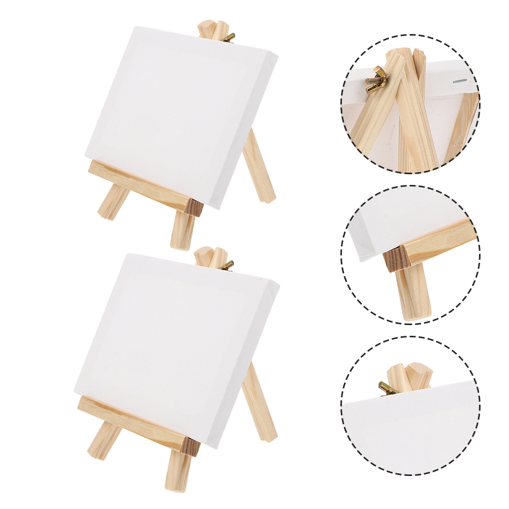 2 Sets of Wooden Mini Artist Easel Wood Display Ho... – Vicedeal