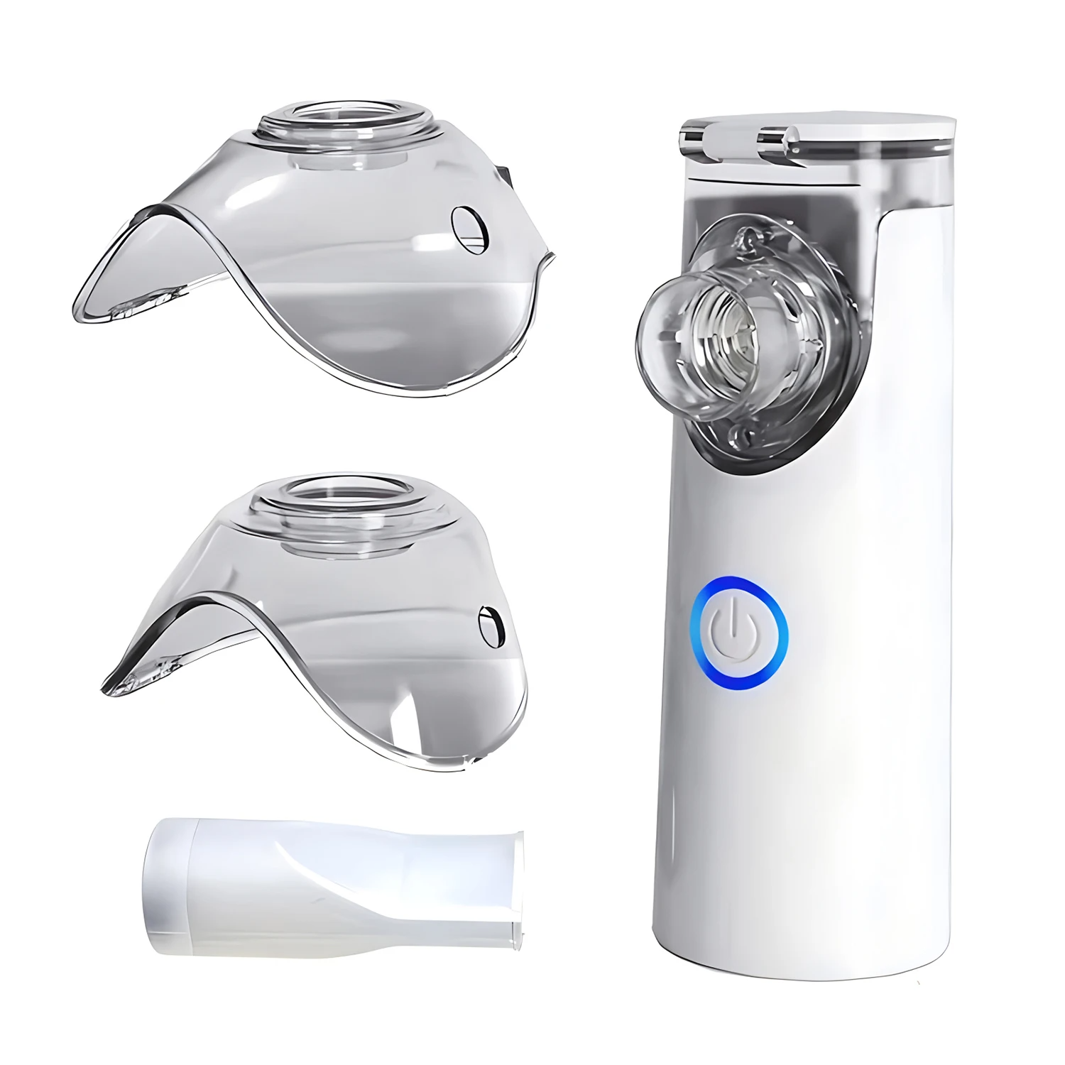 Nébuliseur médical silencieux en maille pour l'extérieur, inhalateur d'asthme portatif, atomiseur, soins de santé pour enfants, Mini nébuliseur Portable, humidificateur: GRIS