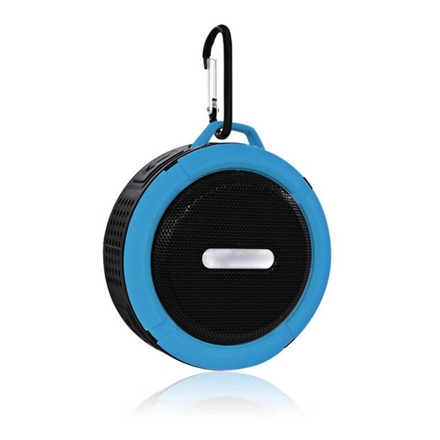 Draagbare Draadloze Bluetooth Speaker Waterdichte Outdoor Douche Badkamer Klankkast Handsfree Luidspreker Soundbar Voor Telefoon Pc: Blauw