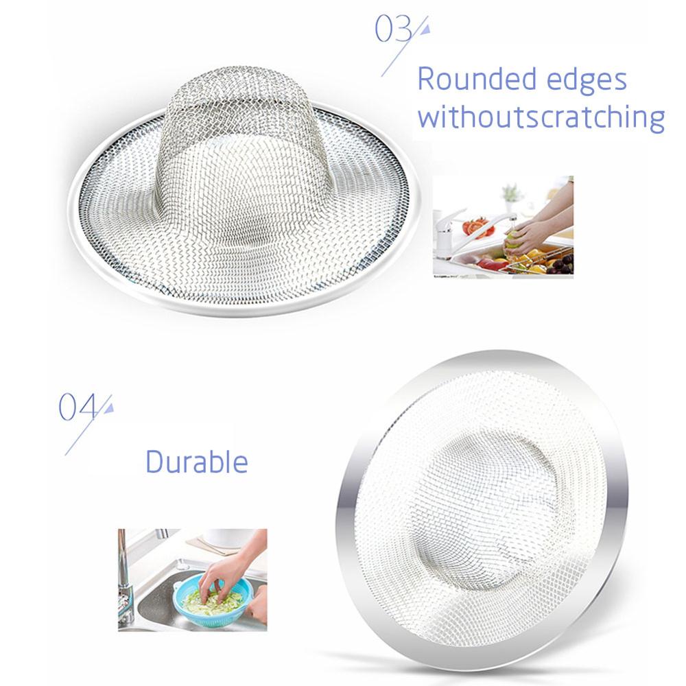 2 Pcs Silicone Outer Ring Sink Filter Screen Strainer Drain Sink Filter Sink Stopper Bathtub Hair Colander Strainer