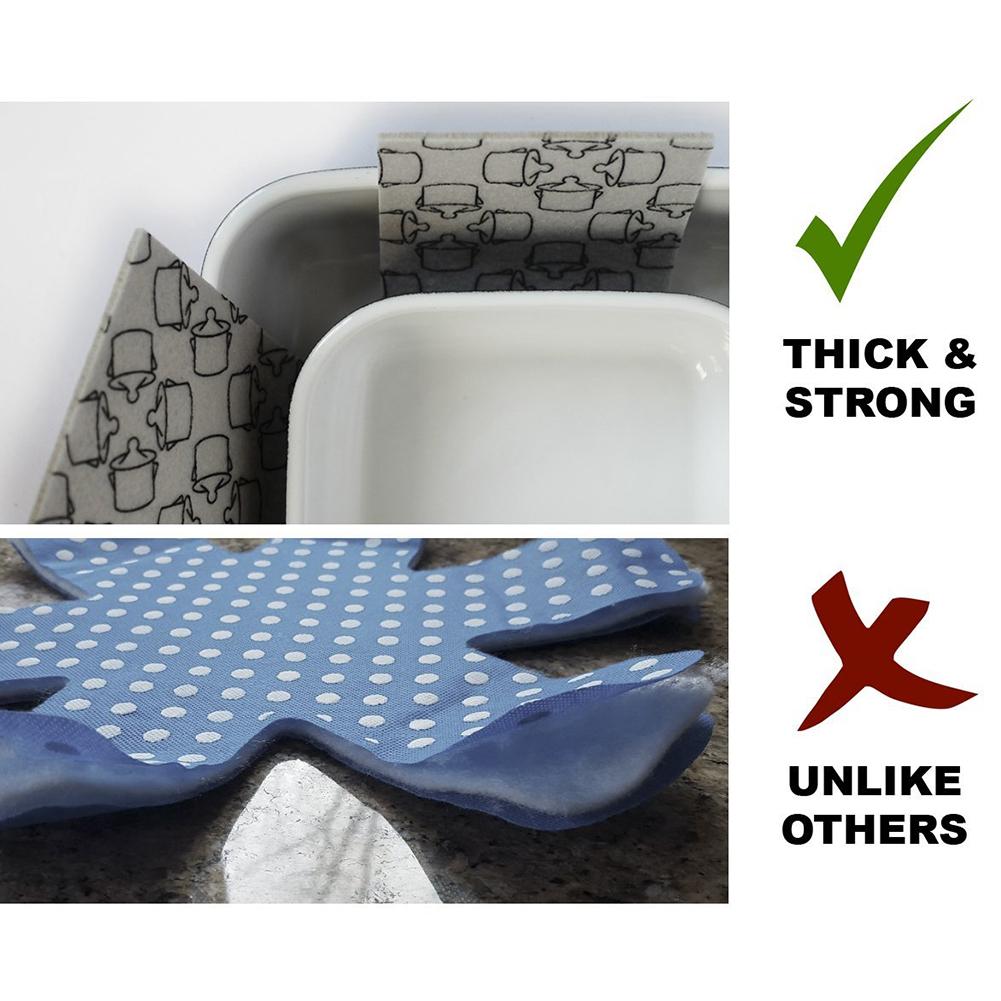 3Pcs/6Pcs/8Pcs Pot Pan Non-slip Scratch-proof Mat Protector Pads Divider Table Separator Set Kitchen Cookware Tools 30E