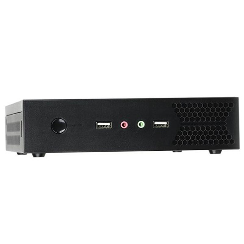 2007c vertikalt mini itx fodral litet micro-atx fodral skåp med strömförsörjning us plug