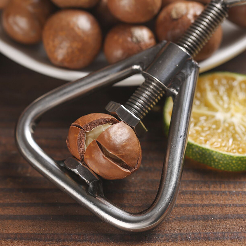 Manual Macadamia Nut Opener Dried Fruit Cracker Walnut Nutcracker Nut Sheller Nut Opening Tools Kitchen Accessories