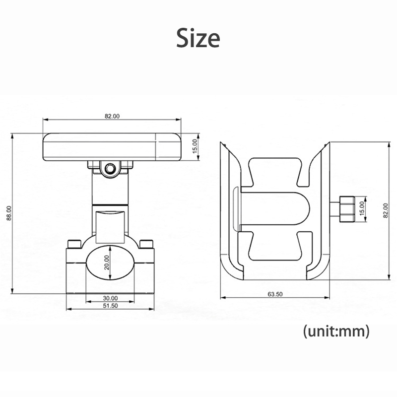 Aluminium Motorcycle Fietsstuur Telefoon Gps Houder Fiets Telefoon Houder Voor 4-7 Inch Smartphone 20-30Mm Accessoires