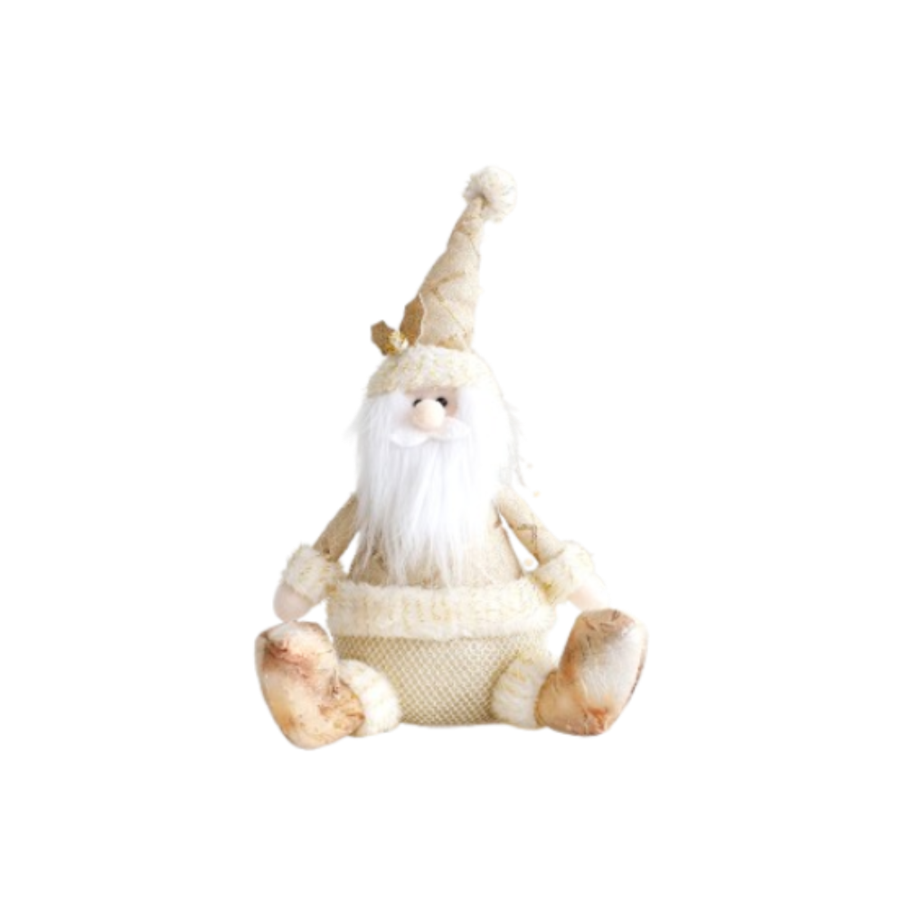 Large Christmas Plush Doll Ornaments Gold Snowman Elk Santa Claus Retractable Doll Telescopic Cute Merry Christmas Decoration: Deep Sapphire