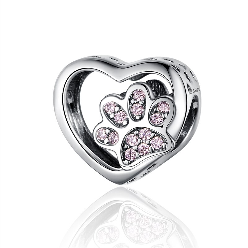 100% 925 Sterling Zilveren Hond Verhaal Poedel Puppy Franse Bulldog Kralen Charm Fit Bedels Zilver 925 Originele armband