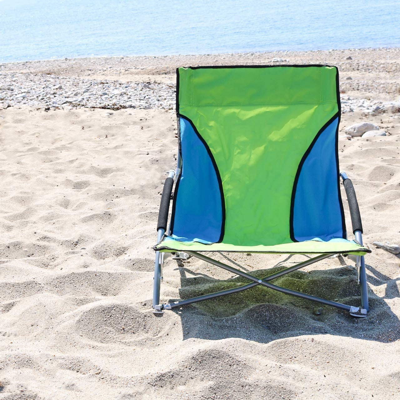Folding Low Camping Chair, Lightweight,Foldable,Portable Garden Beach Chair with Cup Holder Perfect for Camping,Garden,Festivals